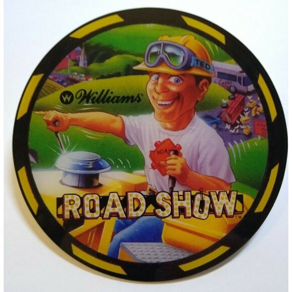 Road Show Pinball COASTER Original UNUSED Plastic Promo D1994 Ted - Picture 3 of 5